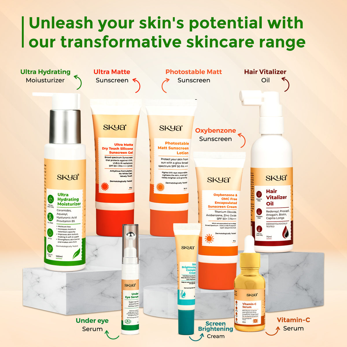 Skya Under Eye Serum & Ultra Hydrating Moisturizer