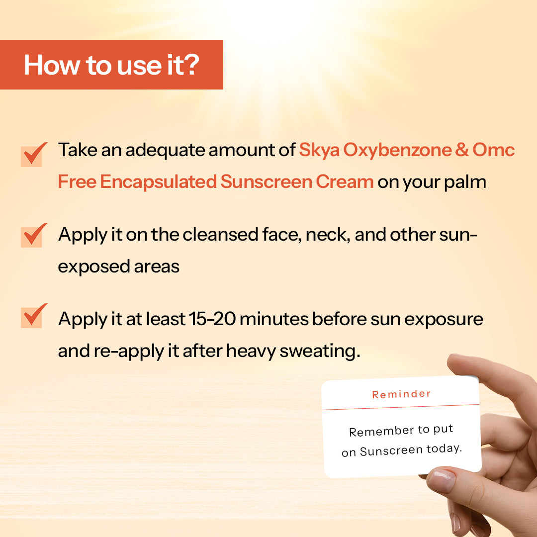 Skya Sunscreen Lotion, Cream & Gel Combo
