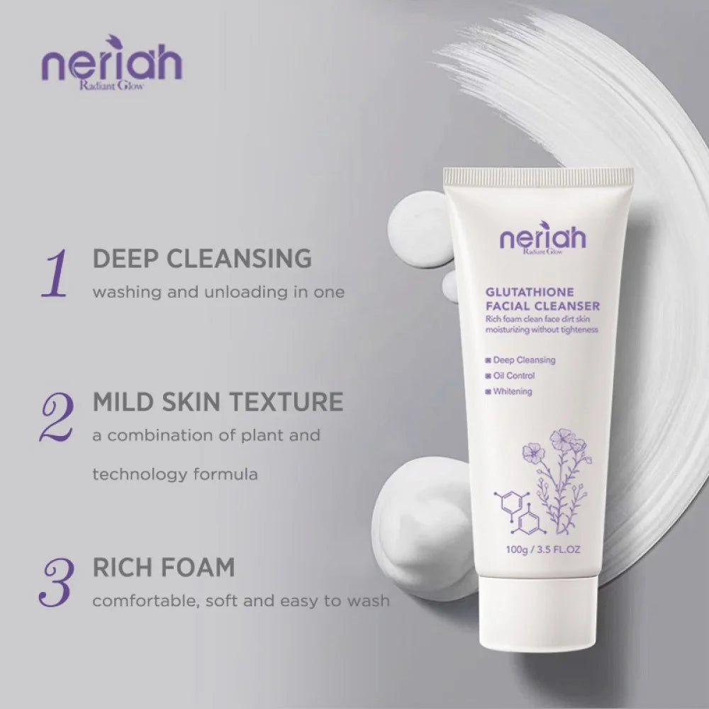 NERIAH RADIANT GLOW GLUTATHIONE FACIAL CLEANSER