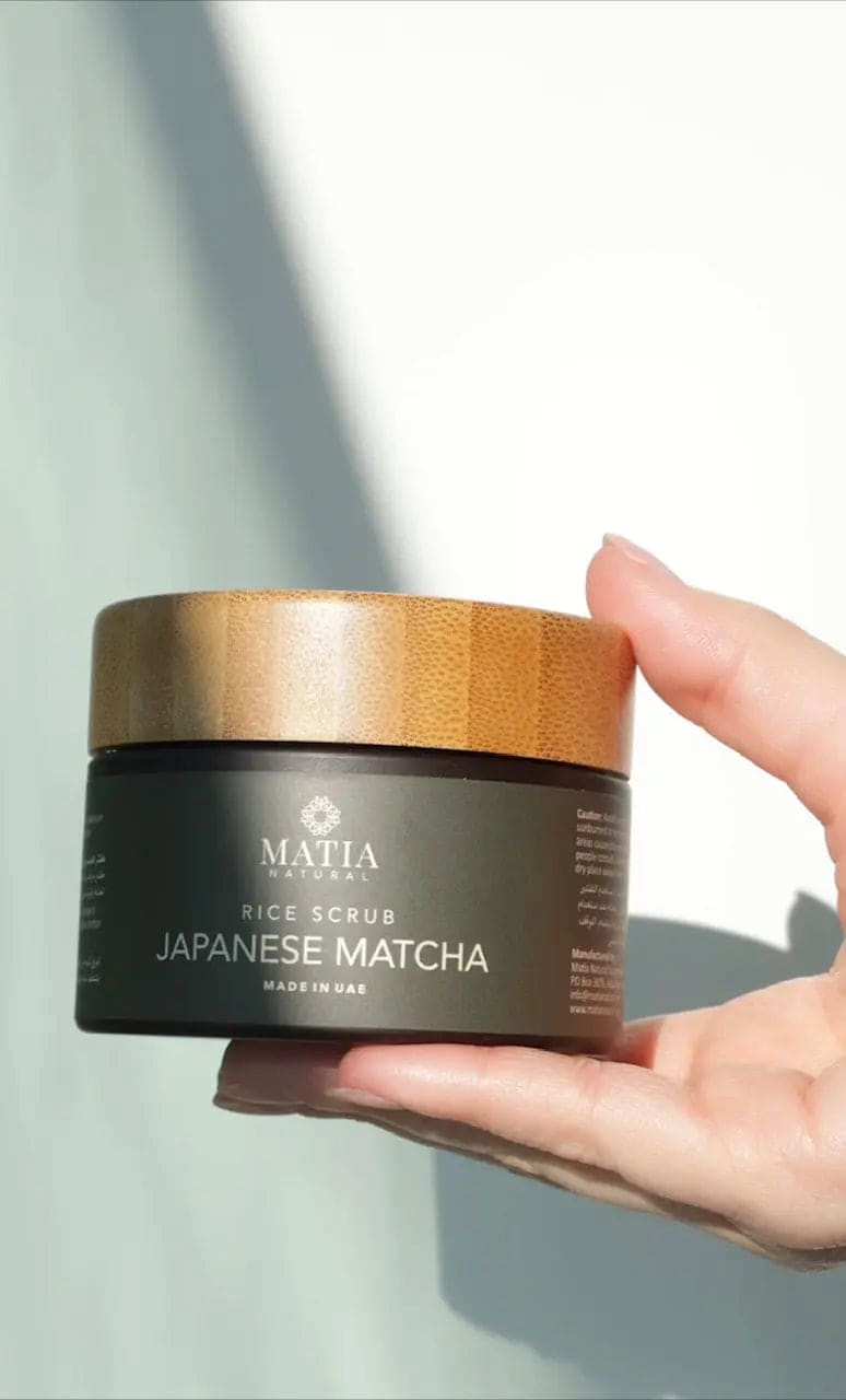Japanese Matcha Rice Scrub