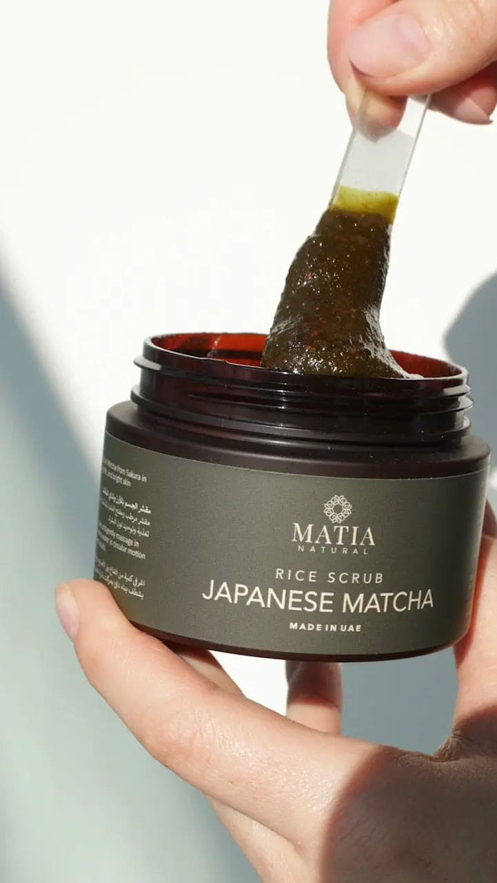 Japanese Matcha Rice Scrub