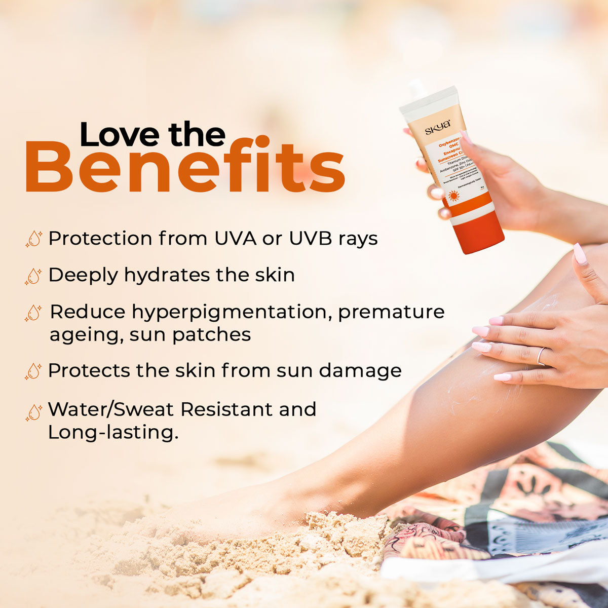 Skya Skin Brightening Cream & Oxybenzone & OMC Free Sunscreen Cream