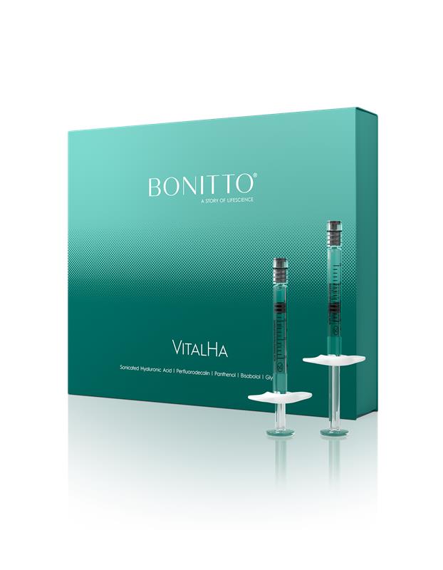 BONITTO®- VitalHa-2-Piece Needle-Free Skin Recovery Booster with Panthenol, Sonicated Hyaluronic Acid, Glycogen & Bisabolol