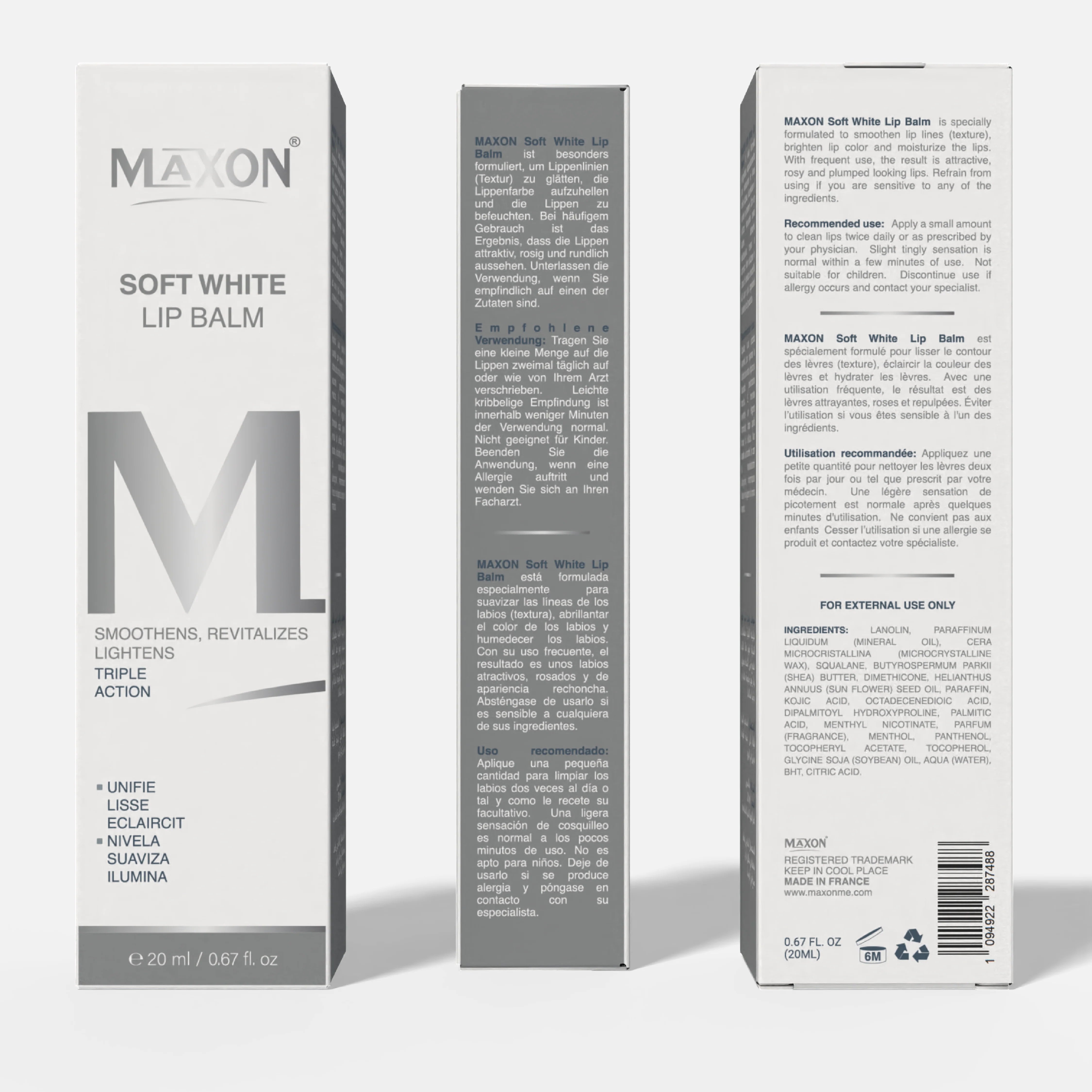 MAXON Soft White Lip Balm ( 20 ml )